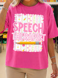 Speech Therapist Pencil Graphic Tee
