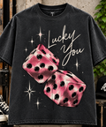 Lucky You Dice Oversized Tee