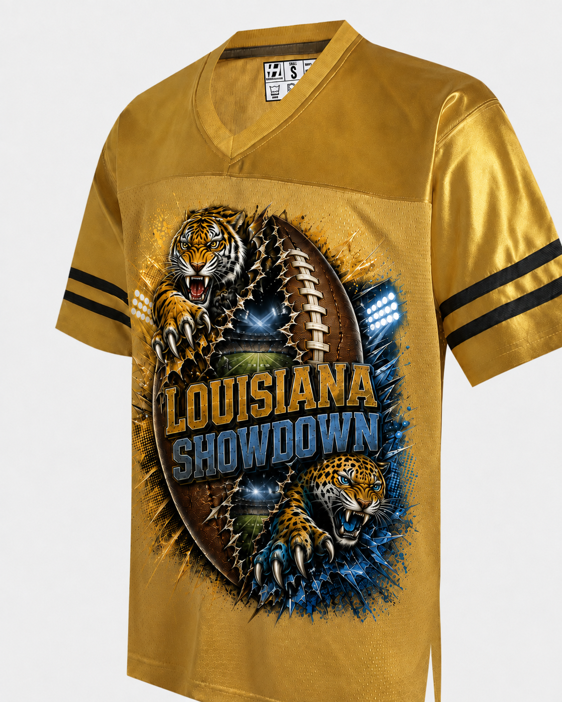 Louisiana Showdown Football Tee & Jersey