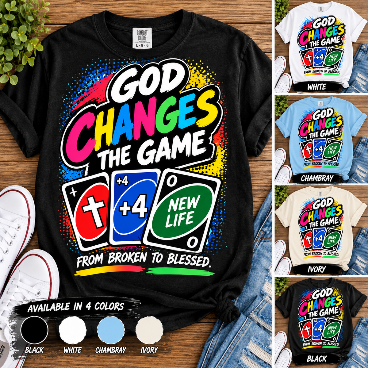 God Changes the Game Graphic Tee