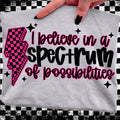 Pink Spectrum of Possibilities Graphic Tee