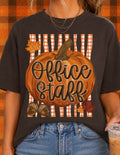 Office Staff Fall Pumpkin Graphic Tee
