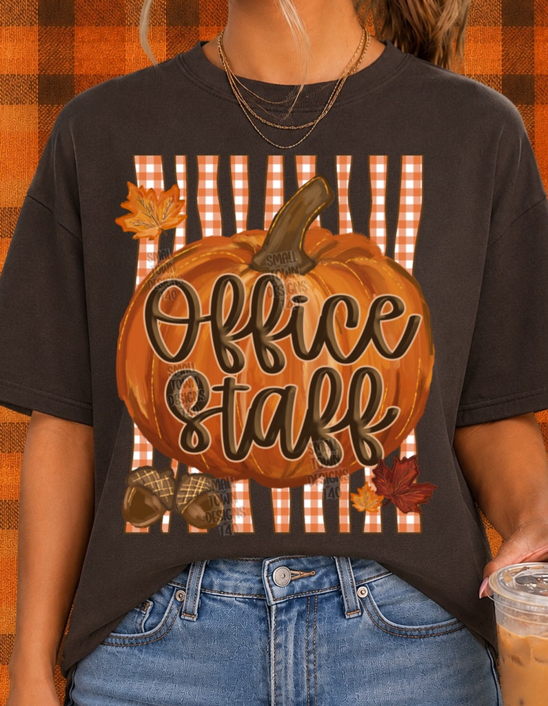 Office Staff Fall Pumpkin Graphic Tee