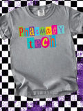 Colorful Pharmacy Tech Graphic Tee