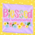 Blessed & Unbothered Floral Graphic Tee
