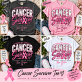Stronger, Braver, Wiser Cancer Survivor Tee