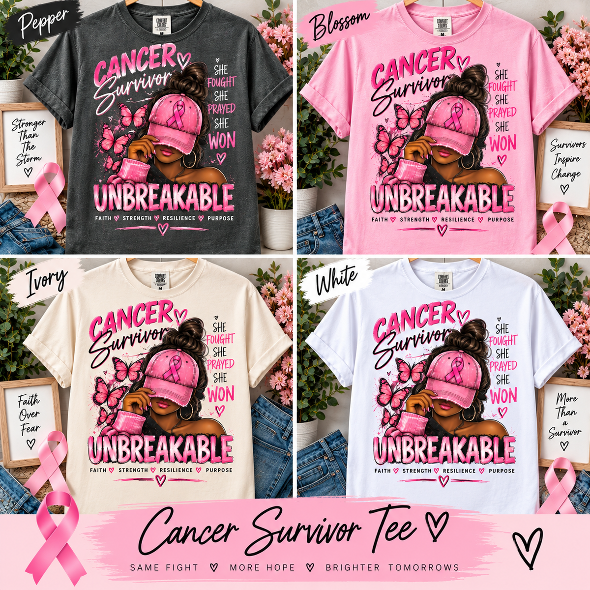 Unbreakable Cancer Survivor Tee