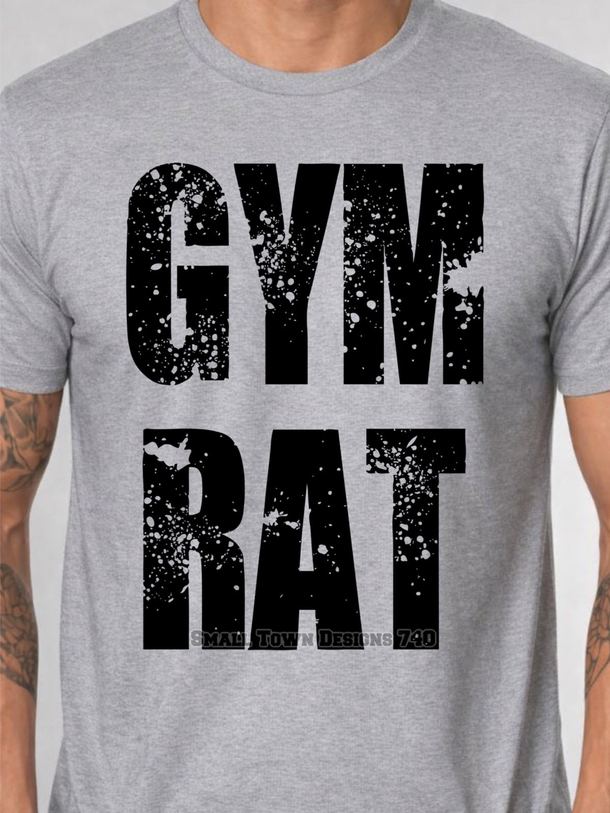Gym Rat Distressed Graphic Tee