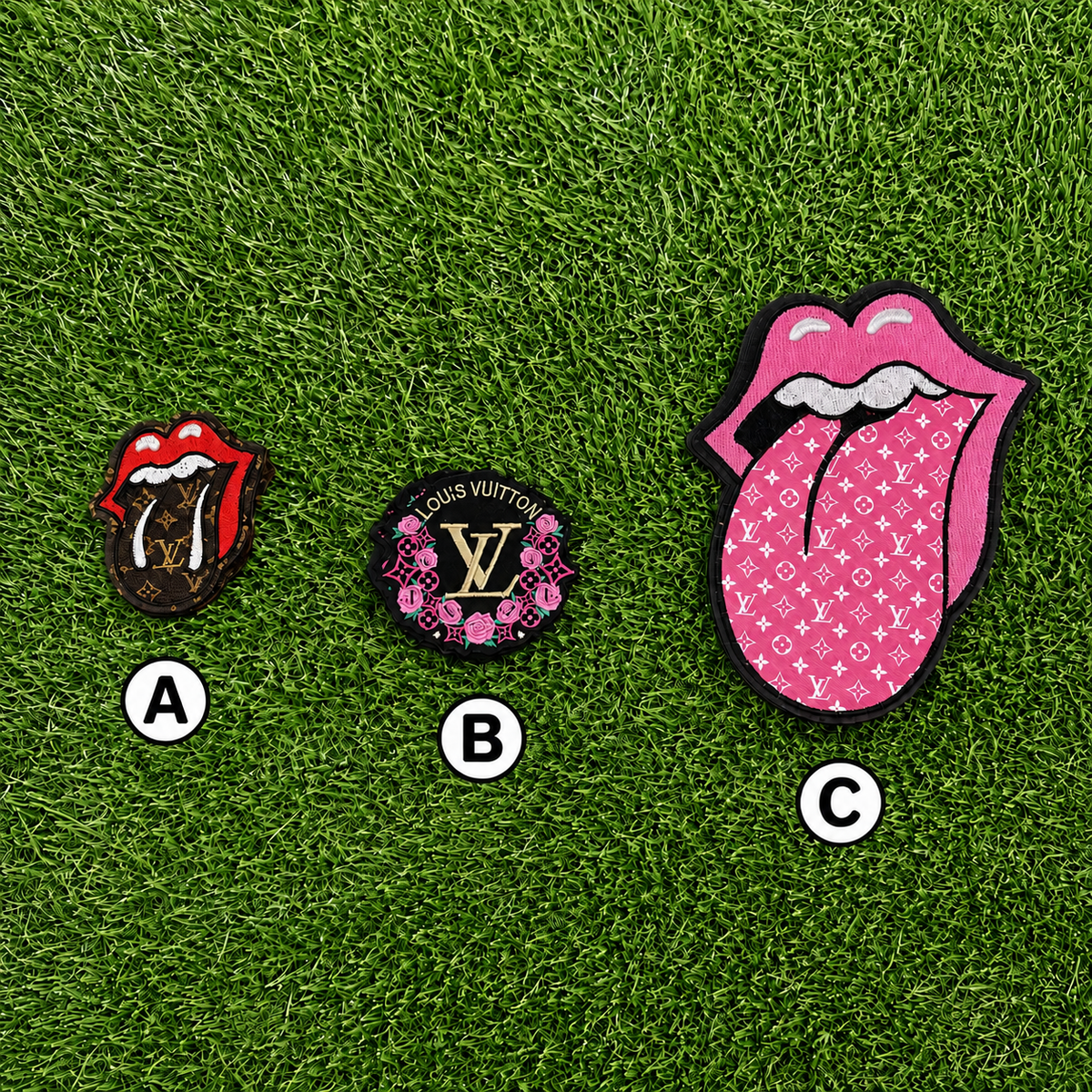 Pink & Brown Fashion Statement Iron-On Patch Collection
