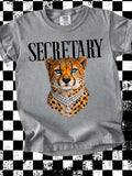 Secretary Leopard Graphic Tee
