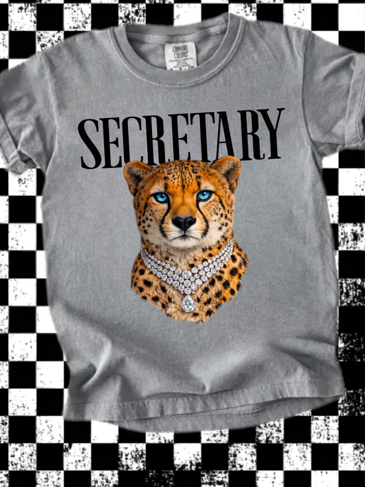 Secretary Leopard Graphic Tee