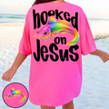 Hooked on Jesus Fishing Graphic Tee