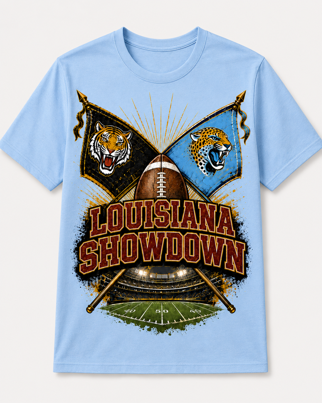 Louisiana Showdown Football Spirit Tee & Jersey