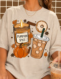 Pumpkin Spice Coffee Fall Graphic Tee