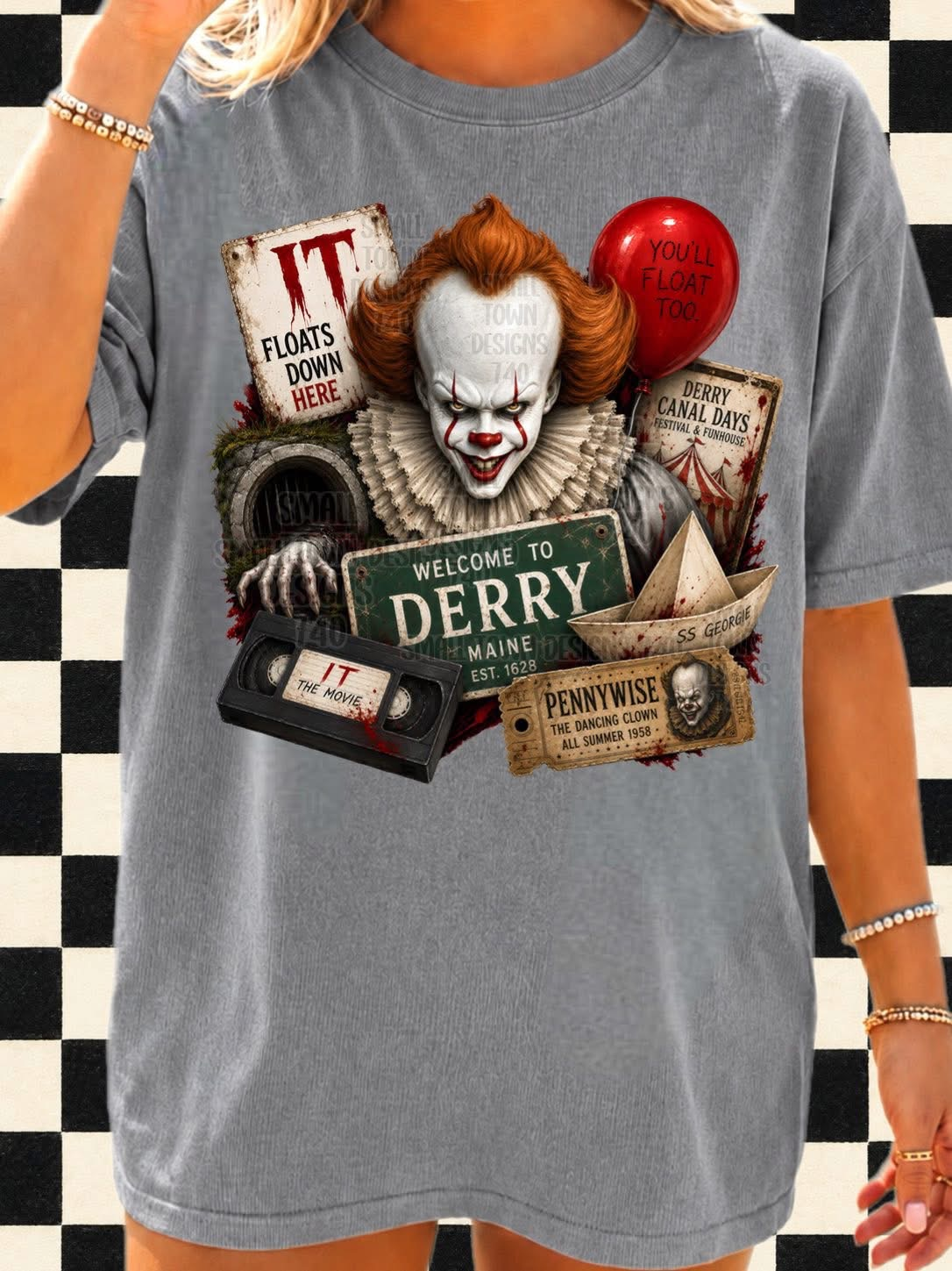 Welcome to Derry Horror Graphic Tee