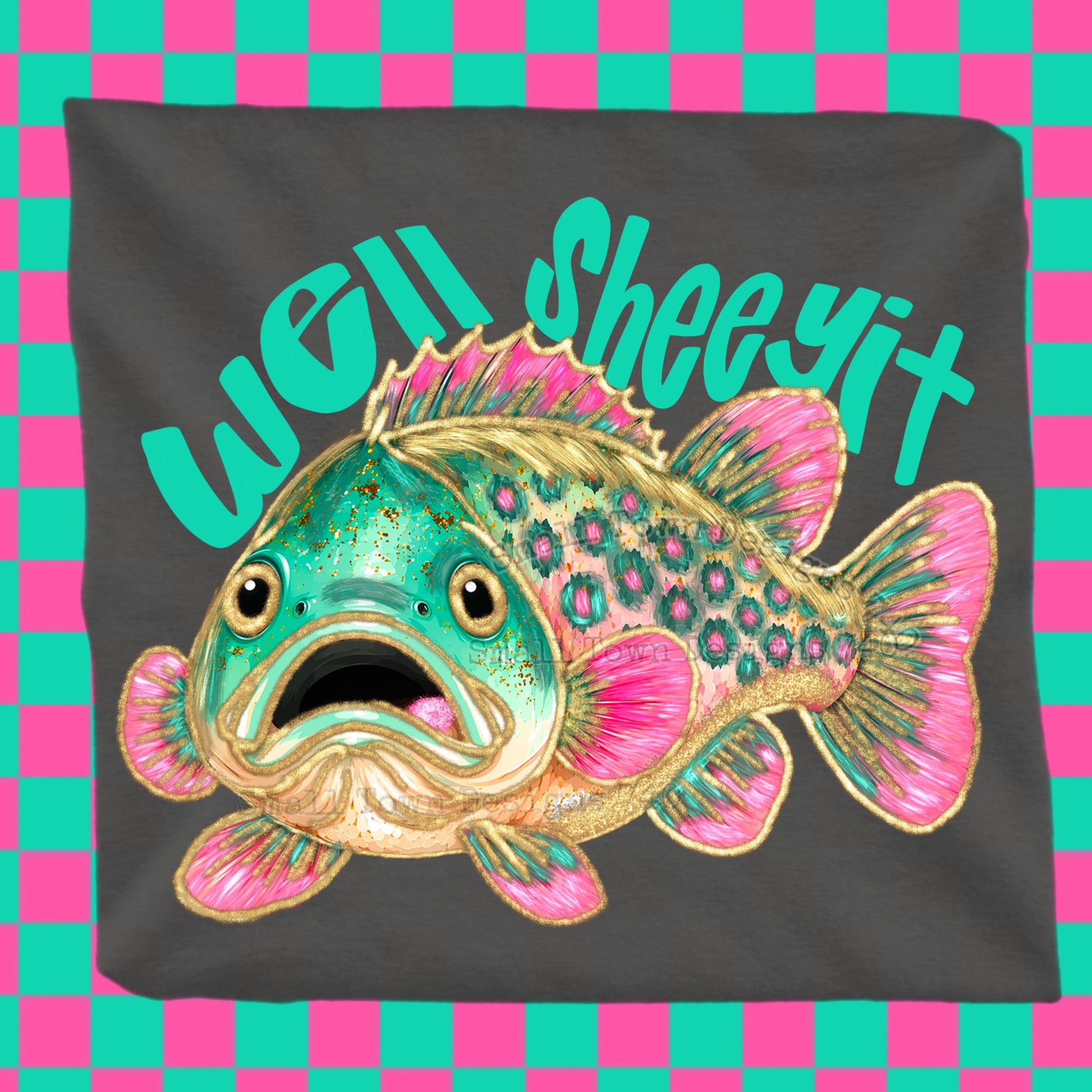 Well Sheeit Funny Fishing Graphic Tee