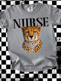 Nurse Cheetah Graphic Tee