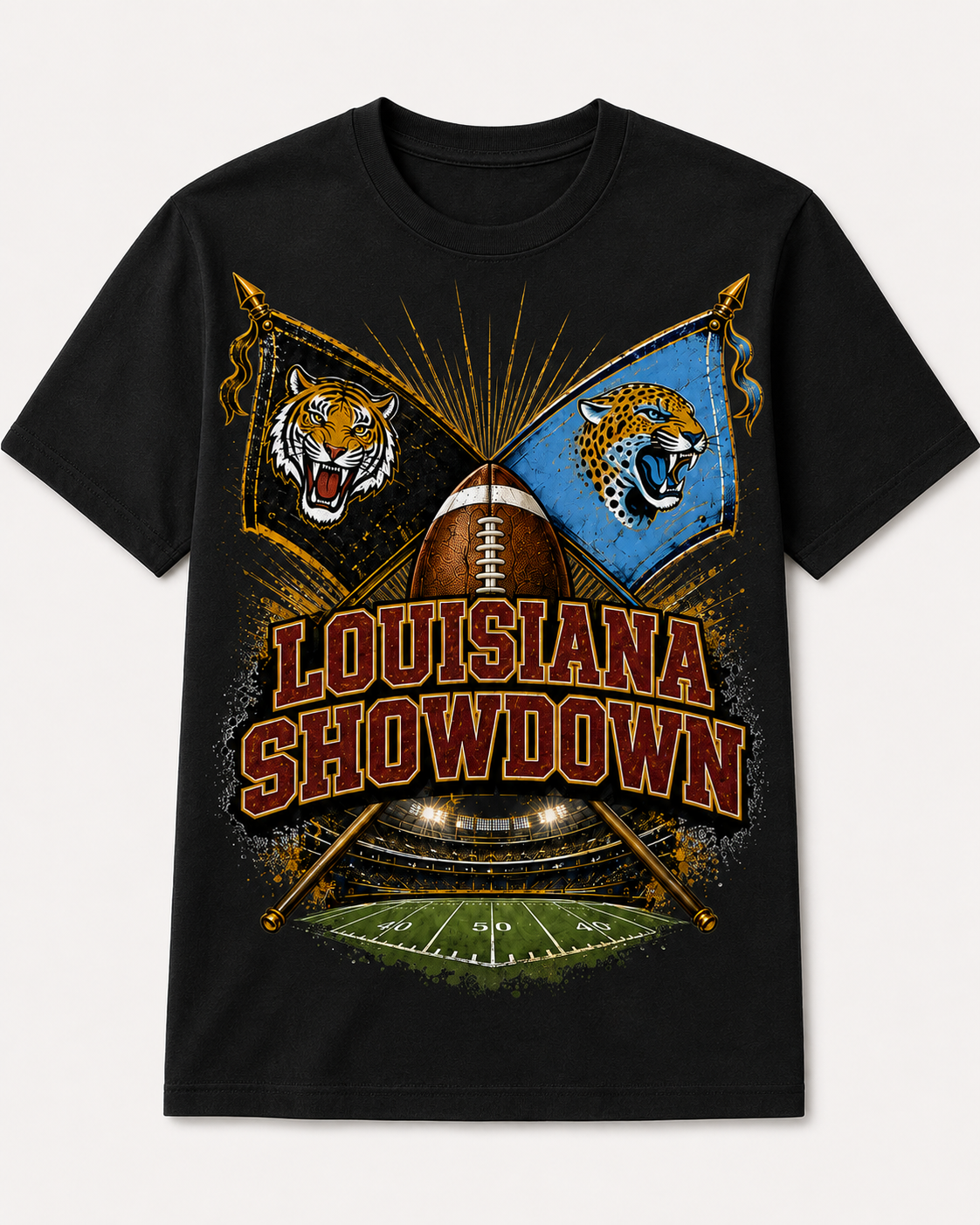 Louisiana Showdown Football Spirit Tee & Jersey