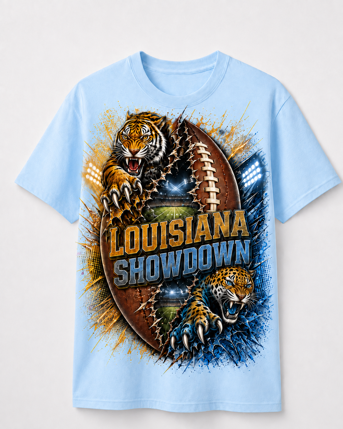 Louisiana Showdown Football Tee & Jersey