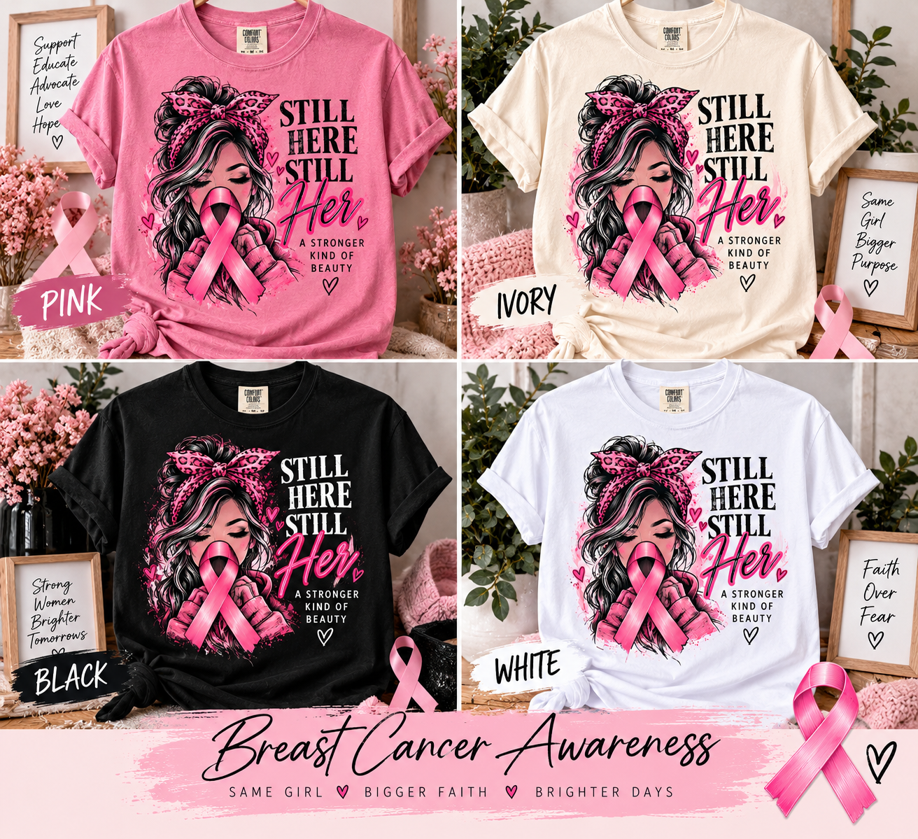 Still Here, Still Her Breast Cancer Awareness Tee