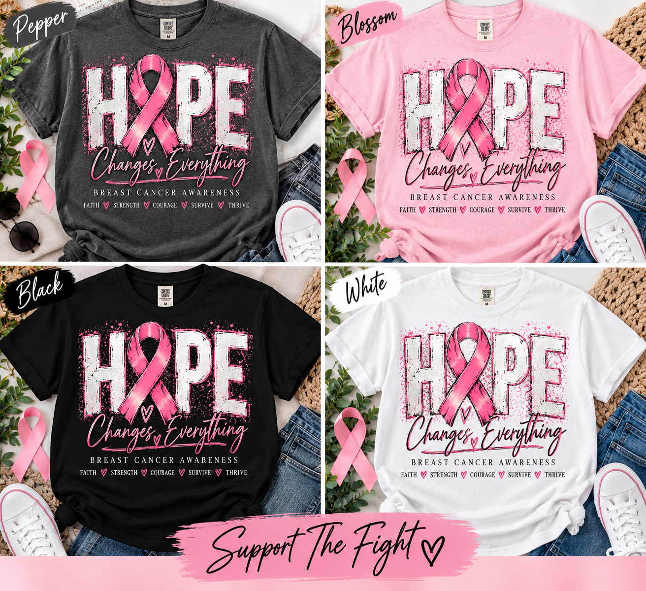 Hope Changes Everything Breast Cancer Awareness Tee
