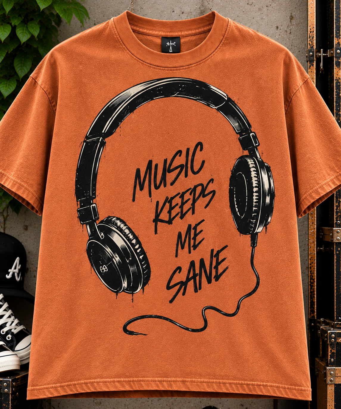 Music Keeps Me Sane Oversized Tee