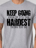 Keep Going Motivational Graphic Tee