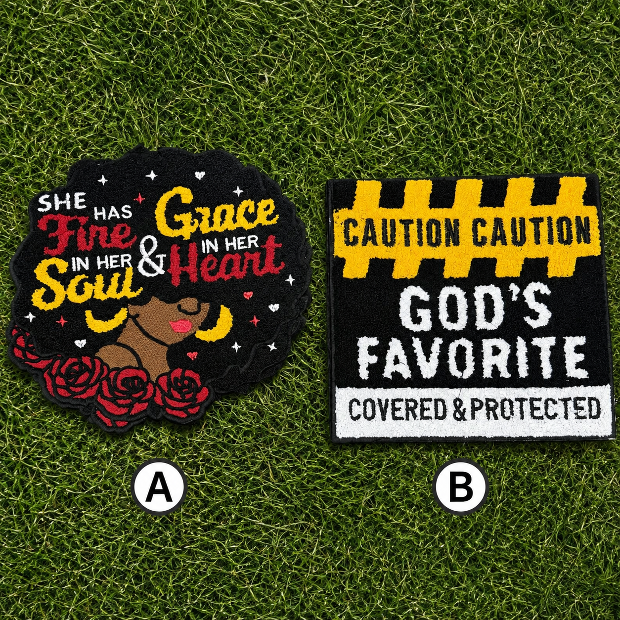 Faith, Fire & Favor Iron-On Patch Collection