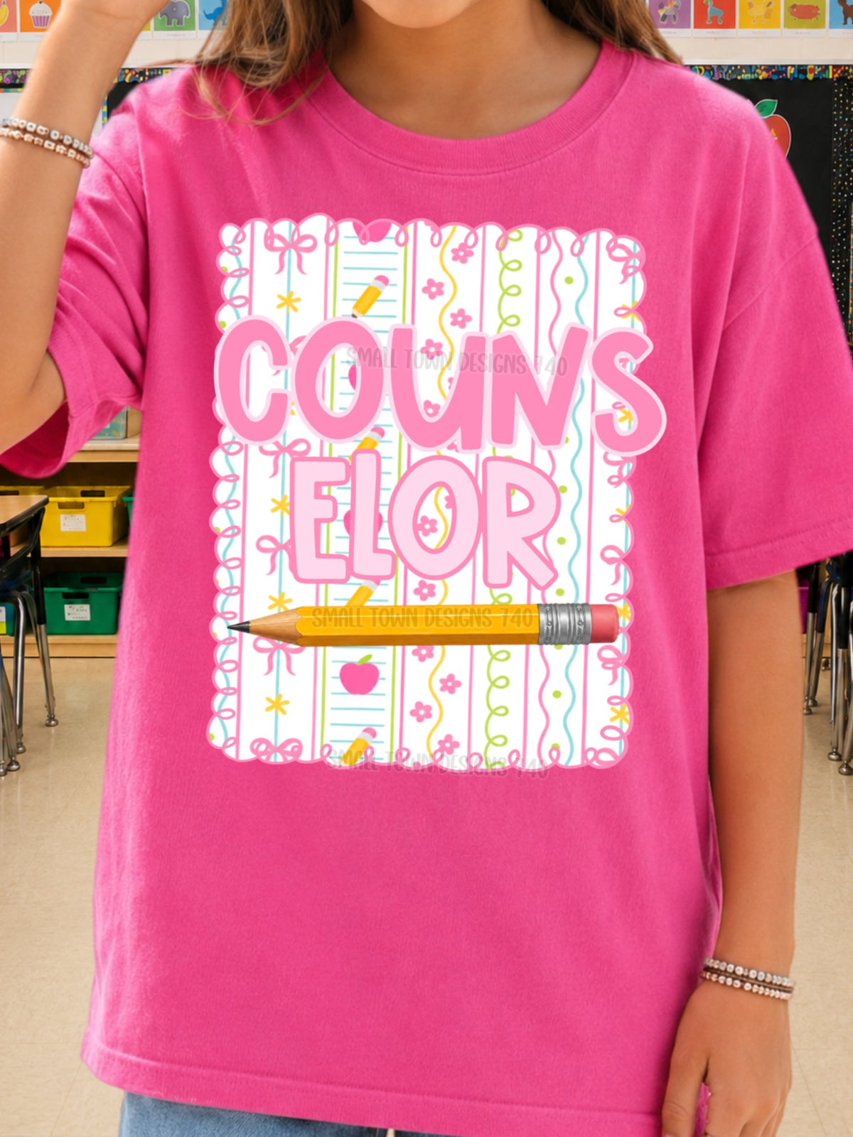 Counselor Pencil Graphic Tee