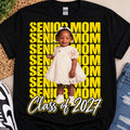 Custom Senior Mom Photo Tee – Class of 2027