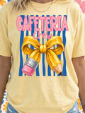 Cafeteria Crew Bow & Pencil Graphic Tee