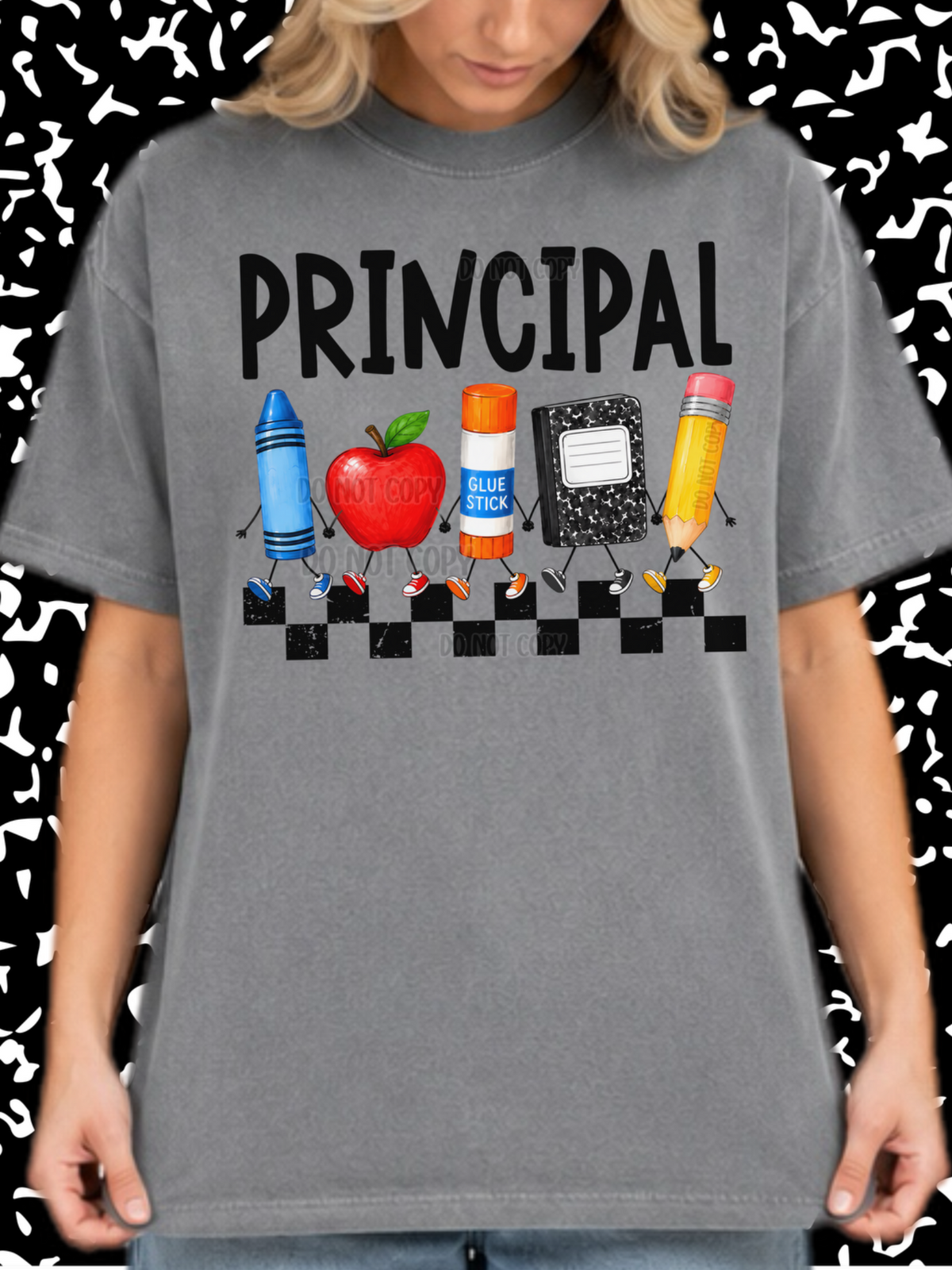 Principal School Supplies Graphic Tee