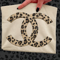 Leopard Designer-Inspired Double C Graphic Tee
